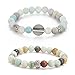 Counting Stars Yoga Peiki Prayer Bead Bracelet Environmental Bracelet Handmade Silver Owl Charms Bracelet for Men Women Stretch
