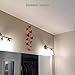 24pcs 3D Butterfly Removable Mural Stickers Wall Stickers Decal for Home and Room Decoration (Red-24pcs)