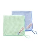 MojaWorks Microfiber Glass Cleaning Cloths - Cleans Glass Windows Mirrors Best Absorbent Glass Cloth & Finish Cloth - Great for Bathroom Kitchen (Pack of 2)