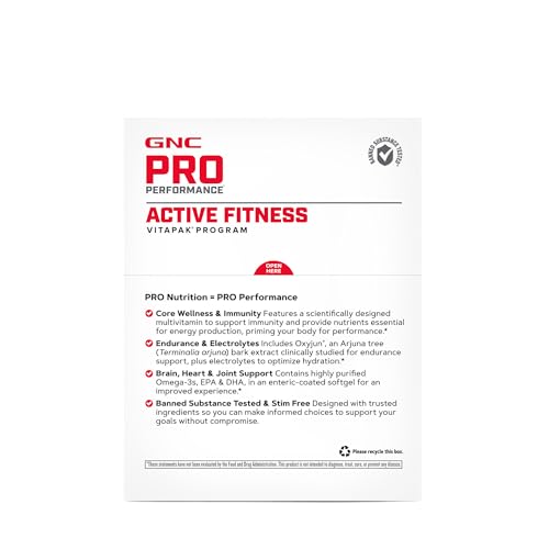 GNC Pro Performance Active Fitness Vitapak Program | 30 Servings