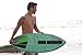 Rogue Iron Premium Skimboard Traction Pad w/Arch Bar (Black and Green)
