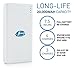 20000mAh Cell Phone External Battery Pack Power Bank | Fast Charge, Long Life, 2.1A Dual USB Ports + Built-in LED Light | Portable Charger for iPhone 6 / 6s / 7, iPad Air / Mini, Samsung S6 / S7 Edge