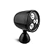 ORA LED Wireless Motion Sensor Battery Powered Spotlight With 450 Lumens, Weatherproof Design and Triple LED Bulbs (Black)
