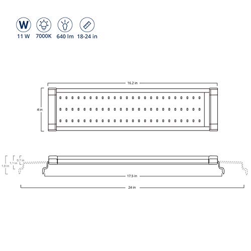 4 NICREW+ClassicLED+Aquarium+Extendable+Brackets