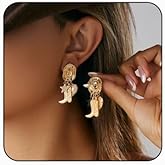 Western Cowgirl Boots Earrings Rodeo Texas Boots Drop Earring Cowgboy Dangle Drop earrings Boho Concert Party Costume For Women