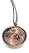 High Power Orgone Pendant - Double Sided Metal Vortex on black silken cord