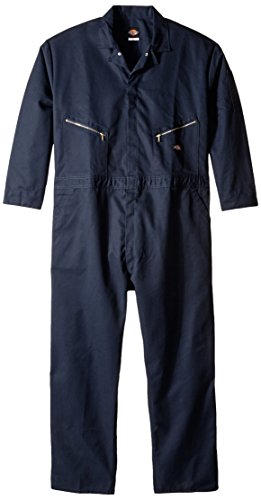 Dickies Men's Long Sleeve Deluxe Coverall, Dark Navy, 3X Large-Regular