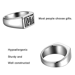 Hipunk Men Islam Muslim Allah God Ring - Stainless