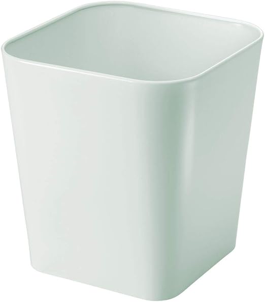 Amazon Com Mdesign Decorative Metal Square Small Trash Can