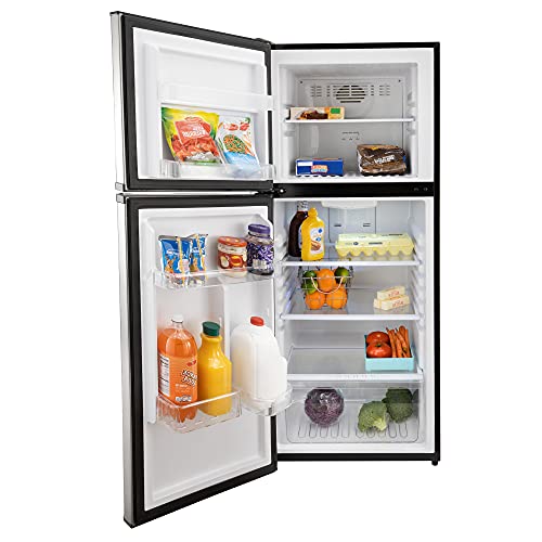 RecPro RV Refrigerator Stainless Steel 9.8 Cubic Feet 110120 Volt