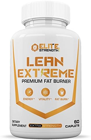Lean Extreme (60 Caplets) :: Premium Fat Burner :: Improve Energy and Vitality :: Boost Metabolism :: Shed Pounds :: One Month Supply :: Elite Strength Labs