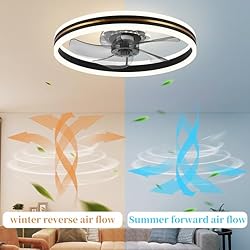 Fszdorj Ceiling Fan with Light, 2024 Upgraded