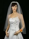 1T 1 Tier Pencil Edge Bridal Wedding Veil