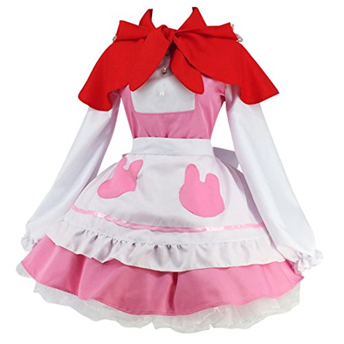 Ainiel Women's Anime Cosplay Lolita Apron Dress with Cloak Stocking