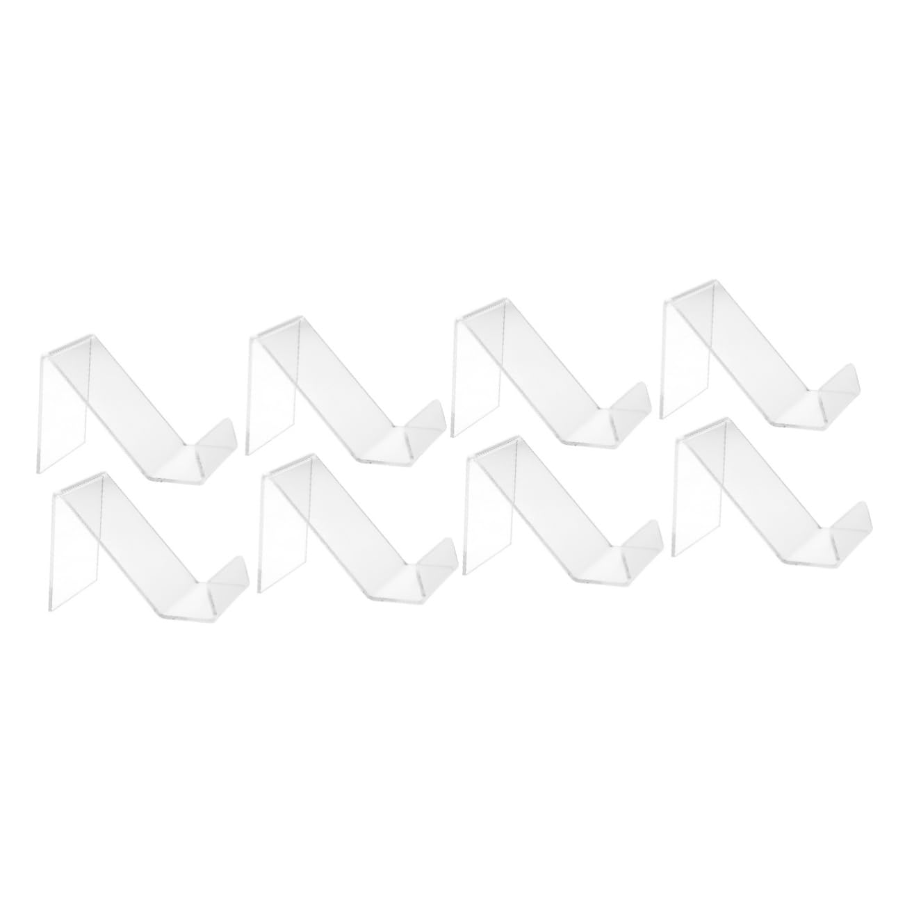 UKCOCO 8 pcs Acrylic phone holder table top display stand bookshelf for office purse display stand office desk accessories acrylic cell phone stand Tablet holder cellphone holder wallet