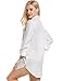Avidlove Womens Boyfriend Sleep Shirt Luxury Sleepwear Long Sleeve Button-Front Nightshirts