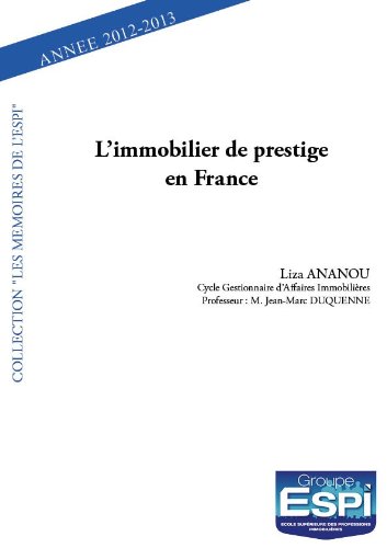L' immobilier de prestige en France