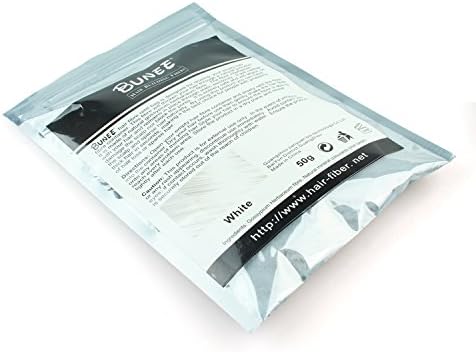 BUNEE White Hair Building Fibers 50g For Thinning and Lossing Hair