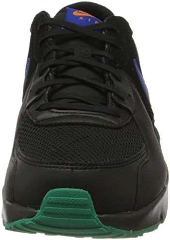 blue and green nike shoes