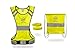 Reflective Running Vest with Enhanced Fit, Ideal for Running Cycling Jogging Dog Motorcycle Walking by HighVibe, Fluorescent Yellow, High Visibility Gear for Men and Women with 2 Sport Arm Bands