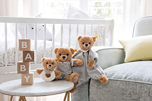 Steiff Kuscheltier Schlaf-gut-Bär Schmusetuch, Süßes Stofftier, Jungen, Mädchen & Babys ab 0 Monaten, Plüschtier 30 cm, Hellgrau, 239915 – Bild 5