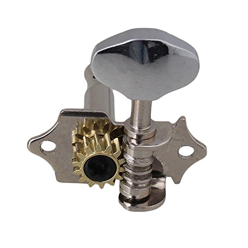 image for BQLZR Chrome Tuning Pegs Machine Heads 2R2L For Ukulele 4 String Guita