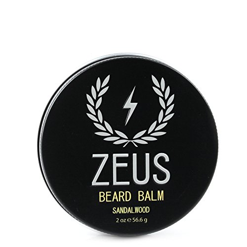 ZEUS Conditioning Beard Balm, Sandalwood, 2 Ounce