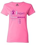 Shop4Ever® Breast Cancer Support Women's T-Shirt Breast Cancer Awareness Shirts