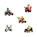 Buildable Vehicles with Minifigures Set of 16,Building Toy for Party Supplies,Birthday Favors for Kids,Gifts