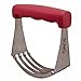SUMO Pastry Cutter Tool - Heavy Duty Stainless Steel Dough Cutter, Dough Blender with Comfortable Handle Perfect for Flakey Pie Crust, Dishwasher Safe (Red)