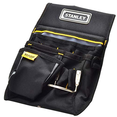 Stanley Gürteltasche / Werkzeuggürtel (33.2x23.5x7.5cm, 600 Denier Nylon, mit 2 Nageltaschen, 1 Hammerhalter und 1 Bandmaßtasche, leicht zugängliche Fächer) 1-96-181 – Bild 4