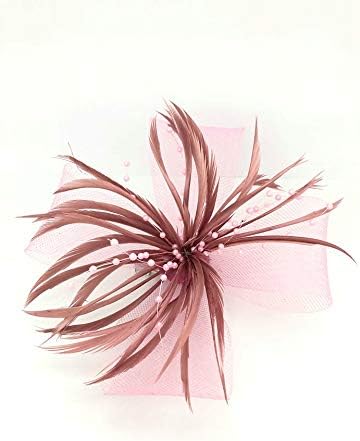 dusky pink hats and fascinators