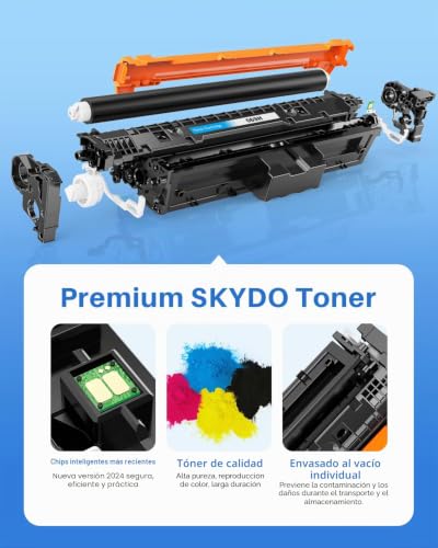 Skydo 069H Toner Cartridge, with Chip, Compatible with Canon Toner 069 H 069 Compatible with Canon i-SENSYS LBP673Cdw LBP674Cdw LBP674Cx MF750C MF751Cdw MF753Cdw MF752Cdw MF756Cx Printer (Pack of 4)