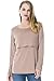 Smallshow Womens 3 Pcs Long Sleeve Maternity Nursing Top Medium Light Brown-Black-Grey