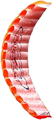 Hengda Kite NEW 1.4m Power Kite Outdoor FUN Toys Parafoil Parachute Dual Line Surfing ORANGE
