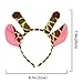 D.Q.Z Jungle Animal Ears Headbands for Kids Zoo Safari Party Supplies Plush Giraffe Tiger Zebra Set of 10