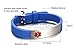 JF.JEWELRY Medical Alert Bracelets for Women, Blood Thinner Bracelets for Women, Pre-engraved Medical ID Bracelets, Waterproof Silicone Medical Bracelet - Blue