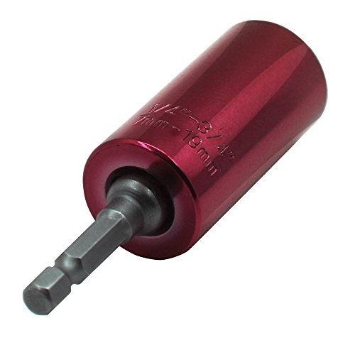 Universal Socket, RKURCK Multi-function 7mm to 19mm Universal Sockets For Metric Wrench Ratchet Power Drill Adapter - Self-Adjusting Professional Repair Tools(Red)