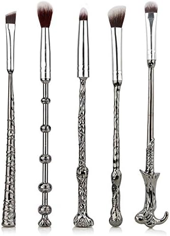 Magic Makeup Brushes Set Beauty Makeup Brushes Kit Soft Fan Brush Angel Kiss Wizard Wand Potter Eye Eyeshadow Blending foundation Brushes Tool Kit (5 Sets）