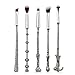 Wizard Wand Potter Makeup Brushes Set - 5pcs Magic Pocket Size Cosmetic Kit- Face Eye Shadow Eyebrow Lip Concealer Brushes Fit All Face Makeup