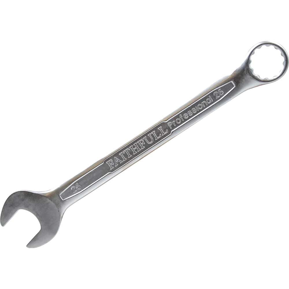 Faithfull SPAC26 Combination Spanner CV Satin Finish 26mm