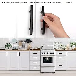 homdiy 10 Pack 3in Matte Black Cabinet Pulls
