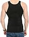 JQ JQAMAZING Mens Slimming Body Shaper Vest Abdomen Slim Shirt Compression Tank Shaperwear (Black, Medium)