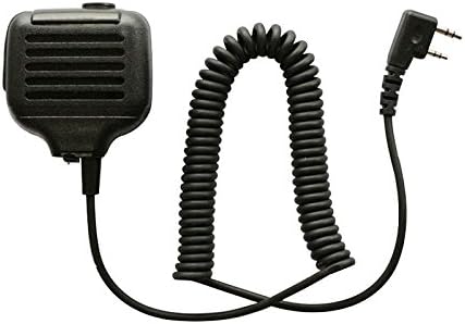 Marvogo Heavy Duty 2-pin Shoulder Remote Speaker Mic Microphone PTT for Kenwood ProTalk XLS TK Two Way Radio TYT HYT puxing Linton Weierwei Wouxun FDC Quansheng baofeng Walkie Talkie