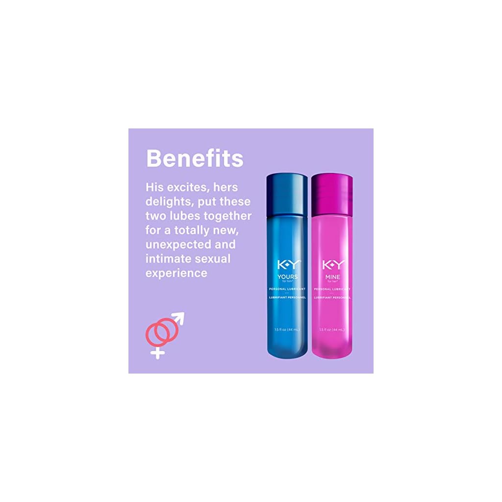 KY Yours + Mine Couples Lubricant, Adult Toy Friendly Personal