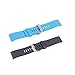 3PC Fitbit Blaze Accessories Classic Band Large, YGDZ Soft Silicone Replacement Sport Strap Band with Quick Release Pins for Fitbit Blaze Smart Fitness Watch White,Gray and Blue