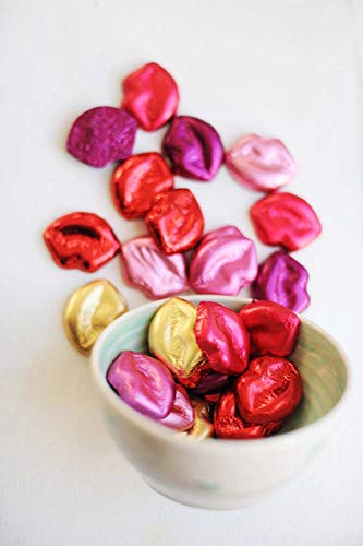 Madelaine Kiss Chocolate Lips - Valentine's Day Chocolate Candy - Premium Milk Chocolate Lips Individually Wrapped In Lipstick Colored Italian Foils (1 LB)