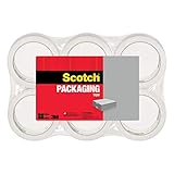 Scotch Lightweight Shipping Packaging Tape, 1.88 Inches x 54.6 Yards, 6 Rolls (3350-6)