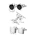 Yadoca 4 Pairs Men Brass/Stainless Steel Cufflinks Set Unique Wedding Business Classic Cufflinks