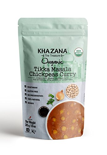 Khazana Gourmet Indian Entrée |USDA-Organic/Vegan|- ALL 5 FLAVORS Curry Variety Pack • 10oz(5 Pack) • [Fully Cooked & Ready-to-Eat Meals/Snacks/Dinner for a tasty bite of Indian Kitchen Food] - Thumbnail 3